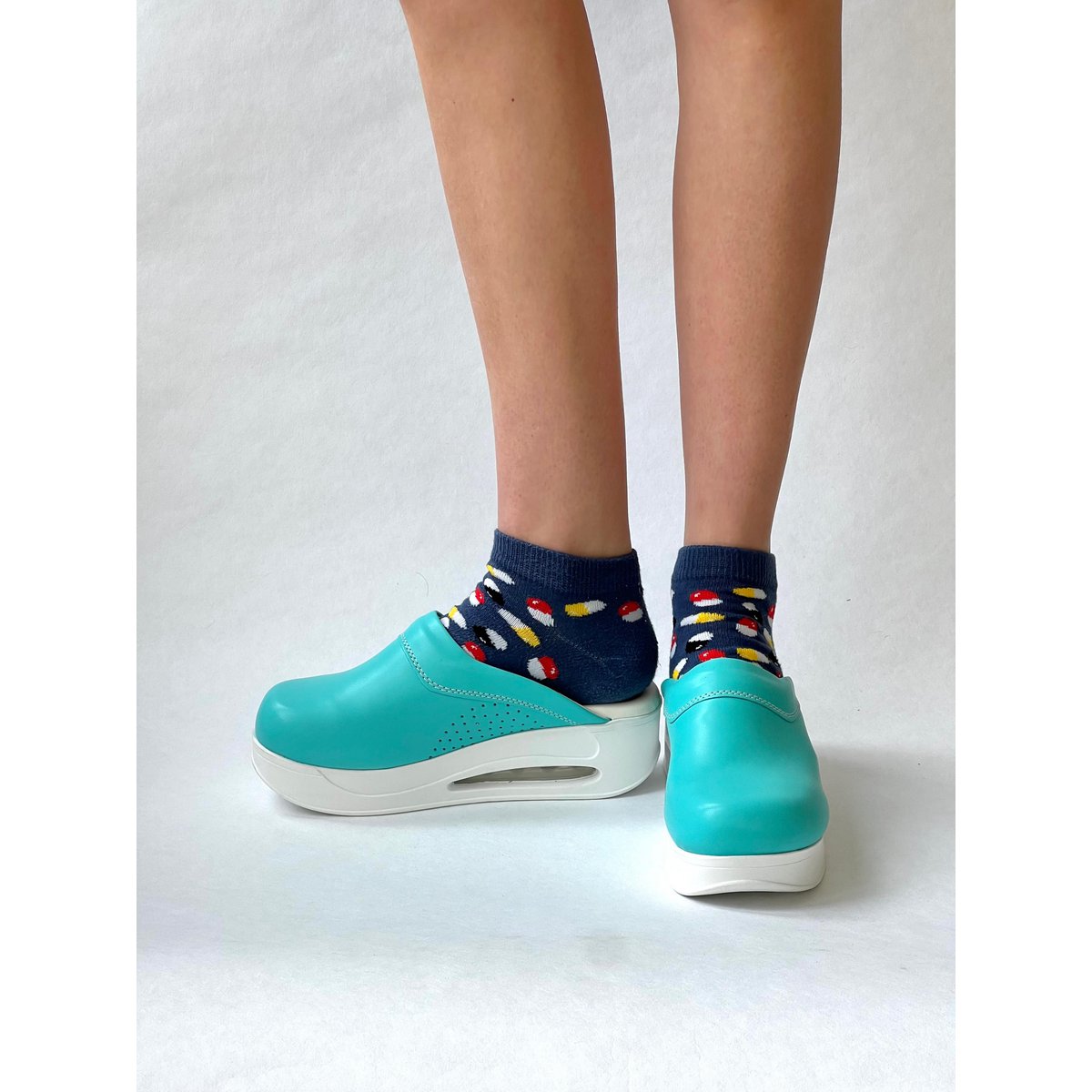 Airmeds clogs plain blue