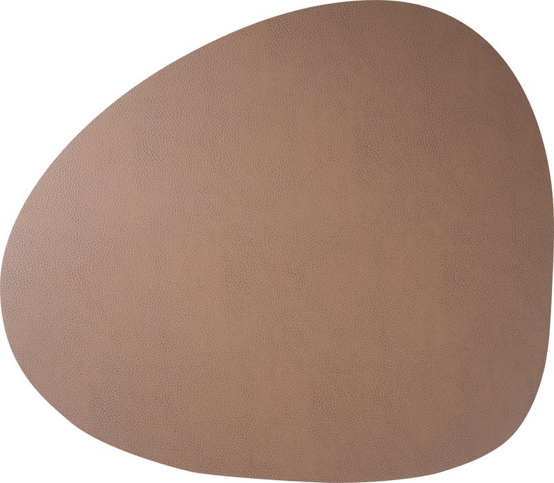 Skinnature dækkeserviet | genbrugslæder | Småsten 40x46 cm