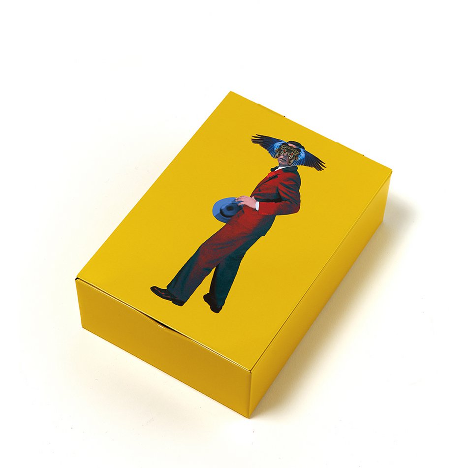 Mister Wing rectangular metal tin box