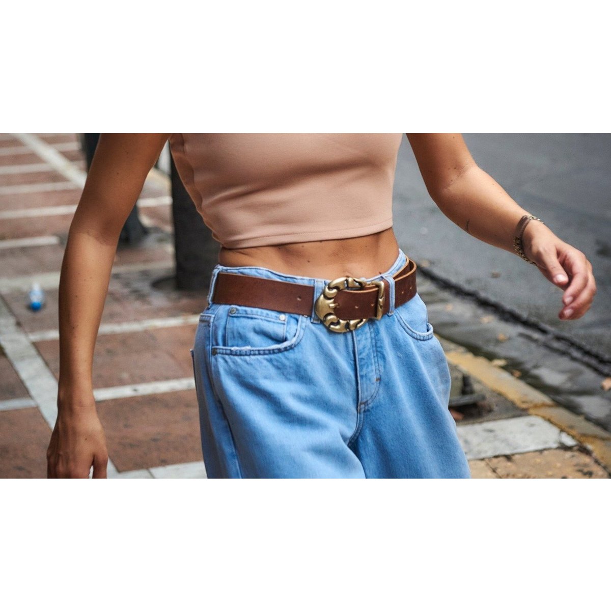 Ceinture Lea Tabac