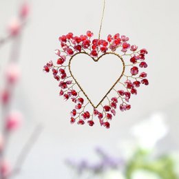 Dekoration FUNKEL Heart  Flower viola