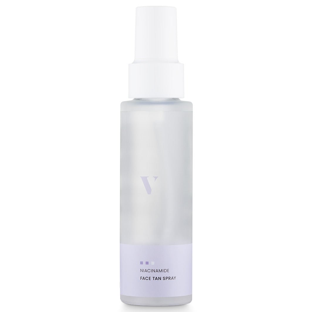 Spray bronceador facial con niacinamida