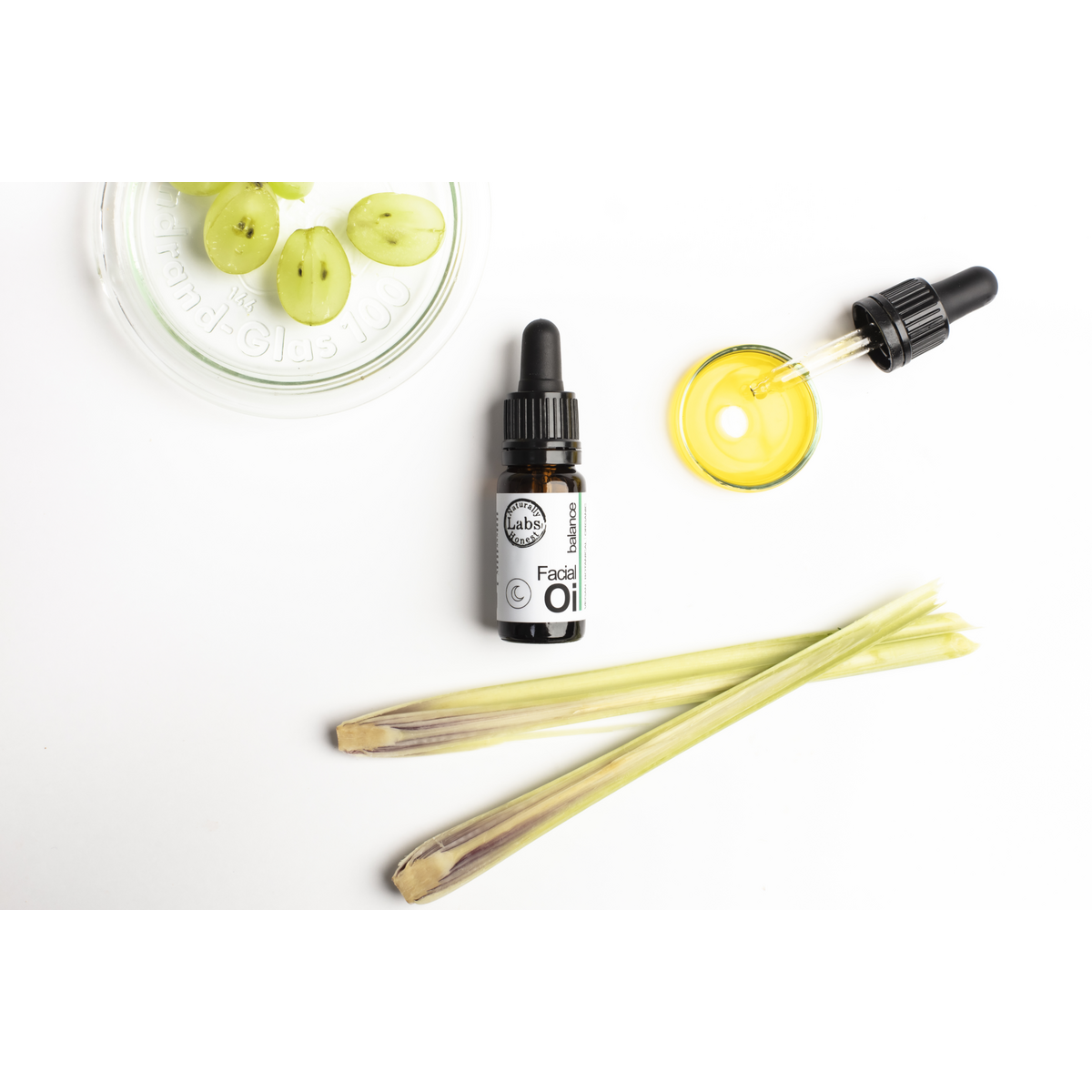 Olio viso notte: equilibrio