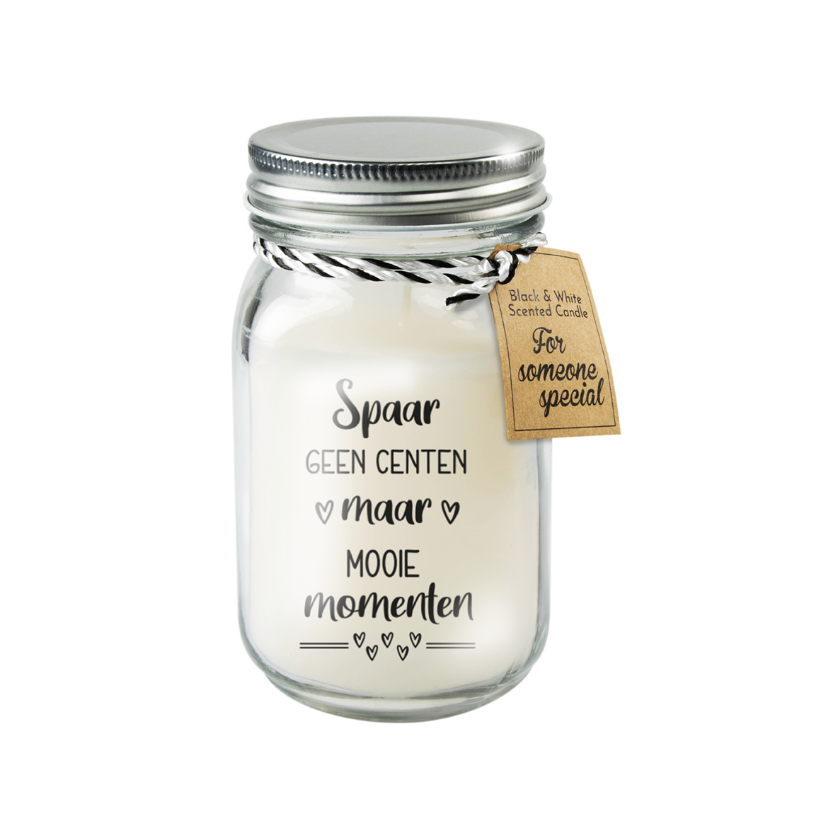 Black & White scented candles - Spaar geen centen
