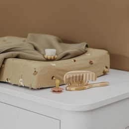 Decke aus gestricktem Jacquard Pure Taupe