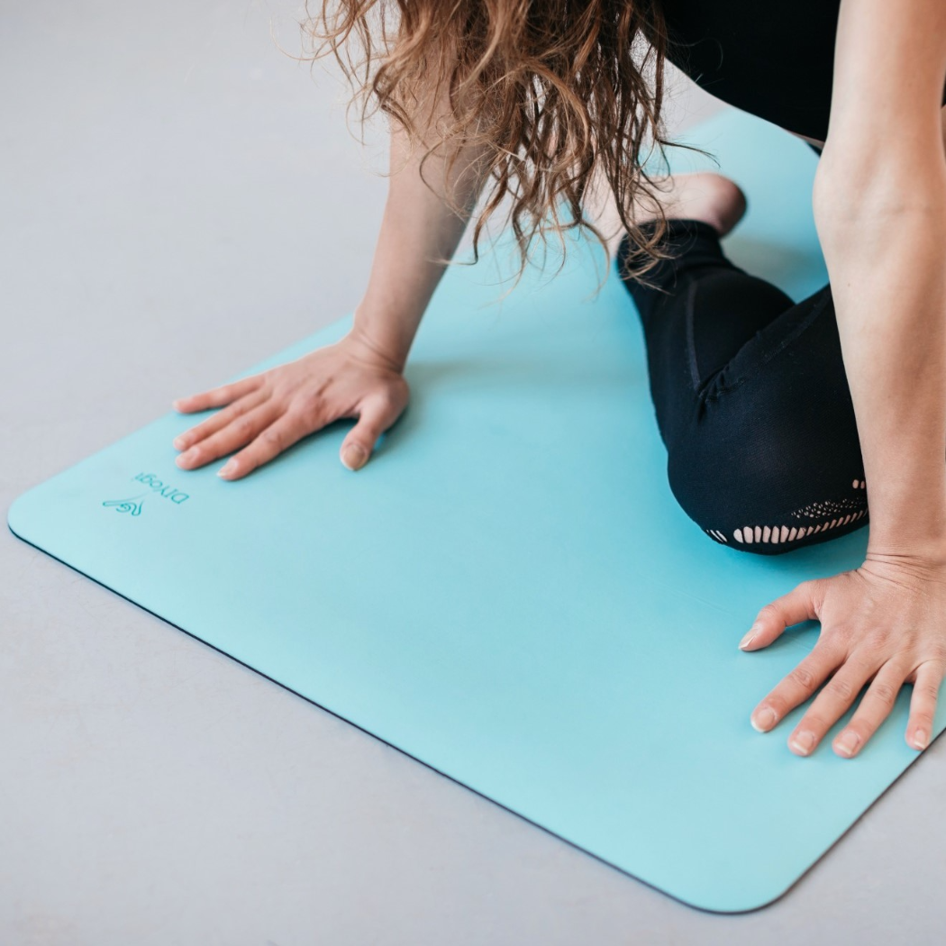 Yogamatte Naturkautschuk - blau