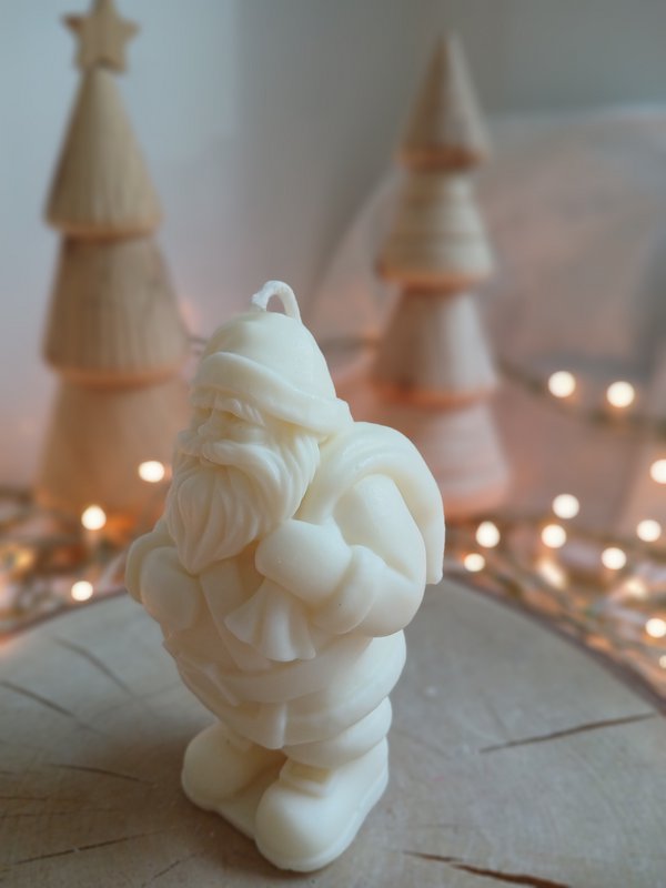 Weihnachtsmann-Kerze