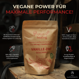 P&S TILLÆG vegansk pulver vanilje kanel 500g