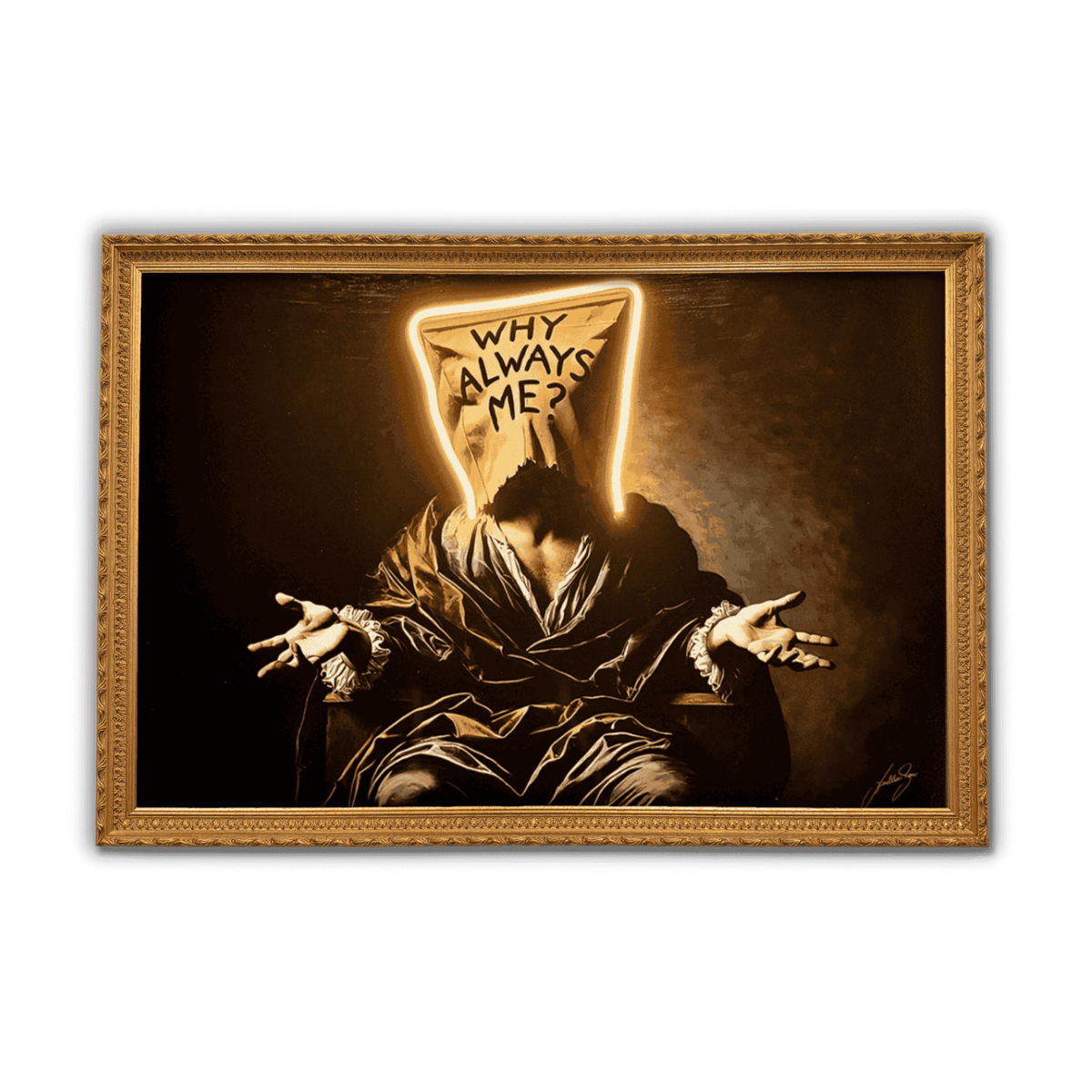 Ciężar egzystencji v.1. |. LED Wall Art