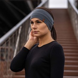 Women's Headband 160 Merino Perfect Grey