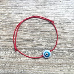 Bransoletka ze sznurka Lucky Blue Eye