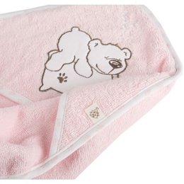 Set di poncho per bebè in cotone biologico Twin Bears
