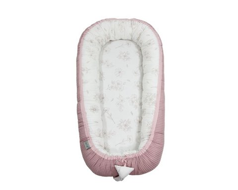 Babynest Babycocoon Cottonwaffel Love & Rosy
