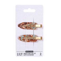 Sister Young l LILY - Set de Pinzas para el Cabello de Maquillaje (2 piezas)