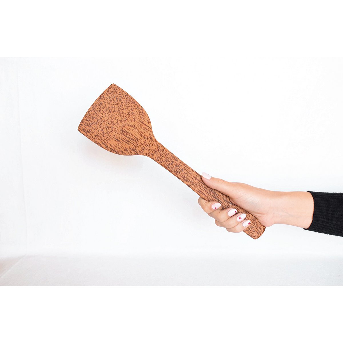 Træ køkkenspatel | Stor størrelse 33 cm | naturlig