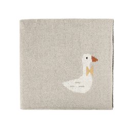 Soft, cozy mini blanket in a blush pink color with a delicate floral pattern, perfect for swaddling or snuggling a baby.