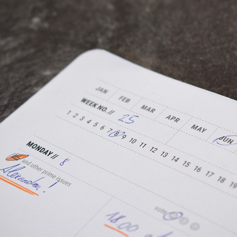 Cuaderno de papelería planificador semanal