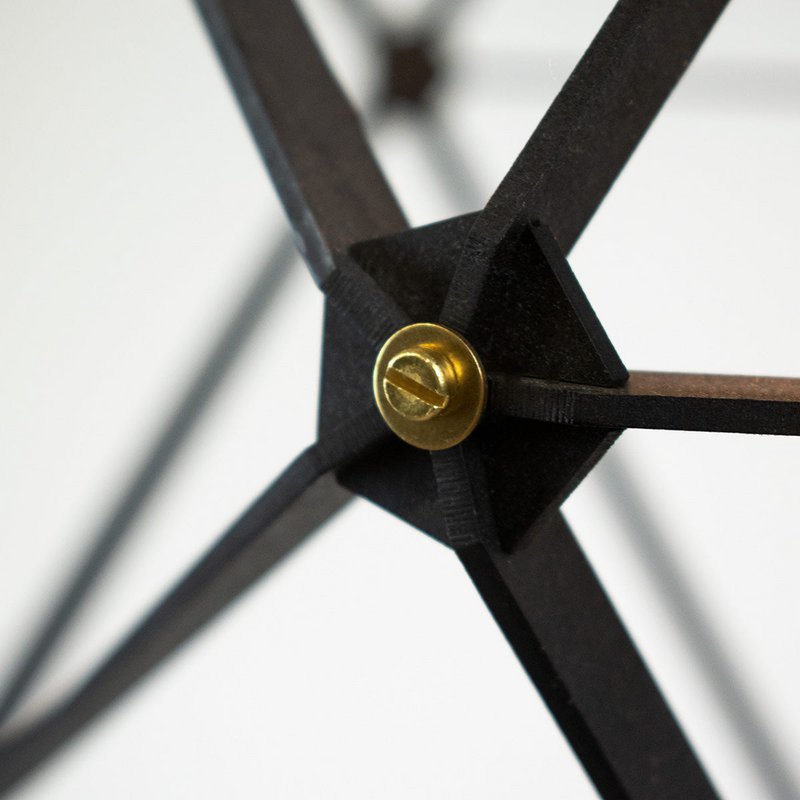 Icosy geometric hanging lamp black