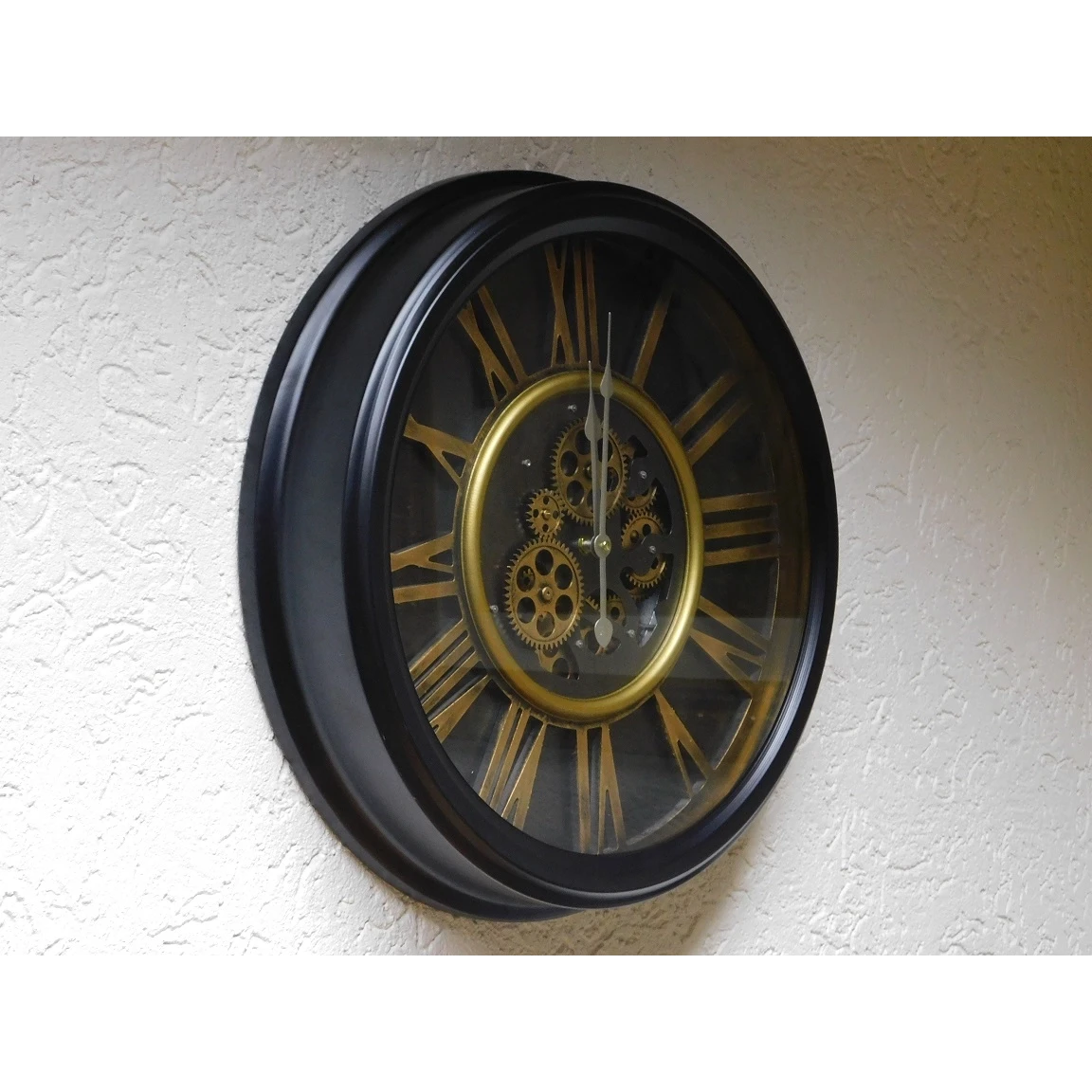 Klok met Romeinse cijfers – 53 cm – Rond – Metaal