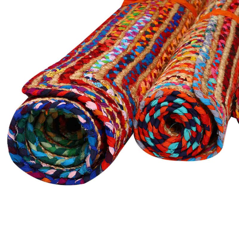 Jute Teppich Esha bunt