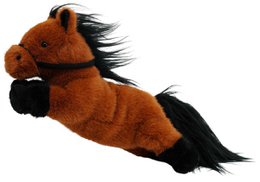Peluche One Love - Caballo Carly Blanco y Negro