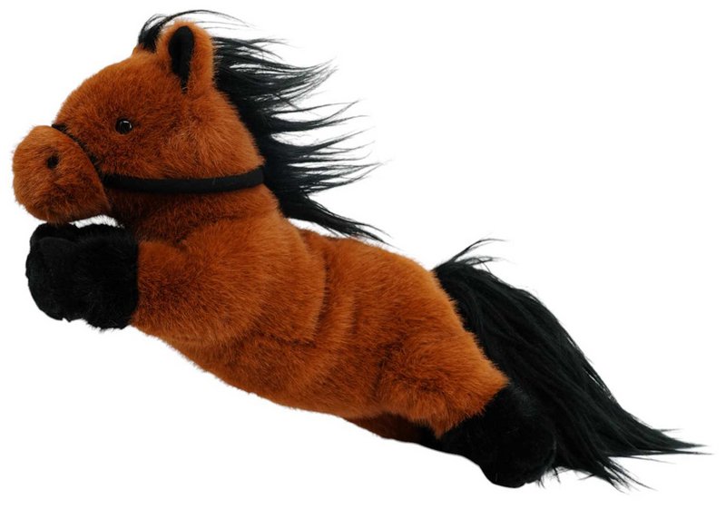 Peluche One Love - Caballo Carly Blanco y Negro