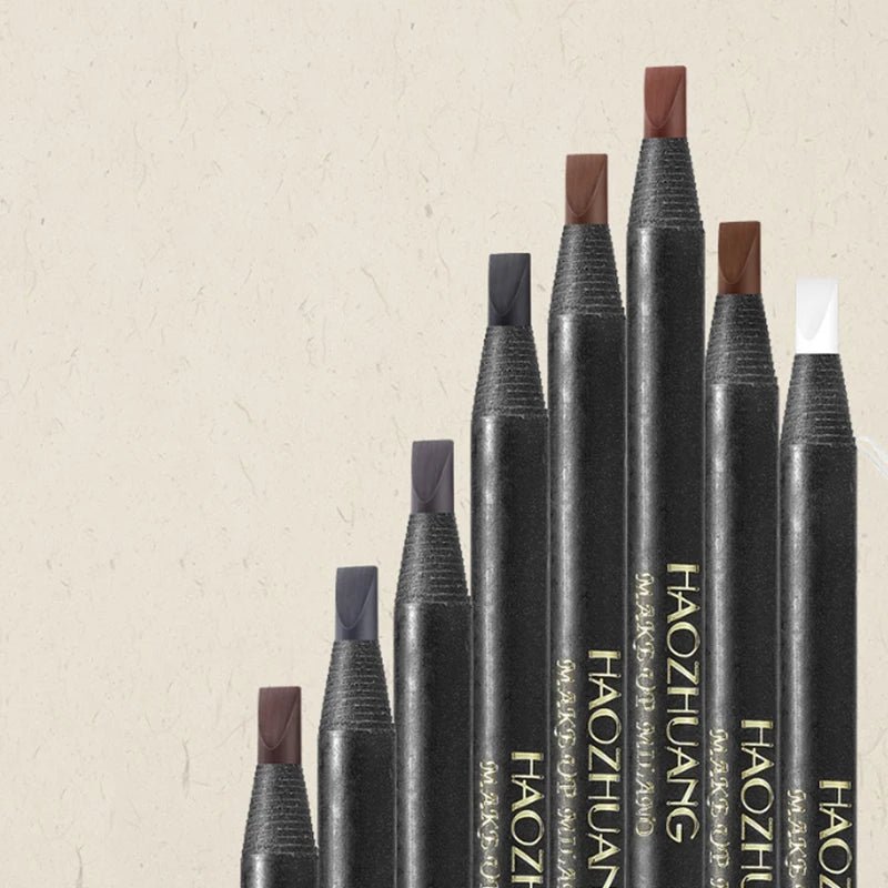 1PC ołówek do brwi wodoodporny Microblading długopis do brwi odcień tatuaż makijaż brwi 6 kolorów naturalny, długotrwały ołówek do brwi