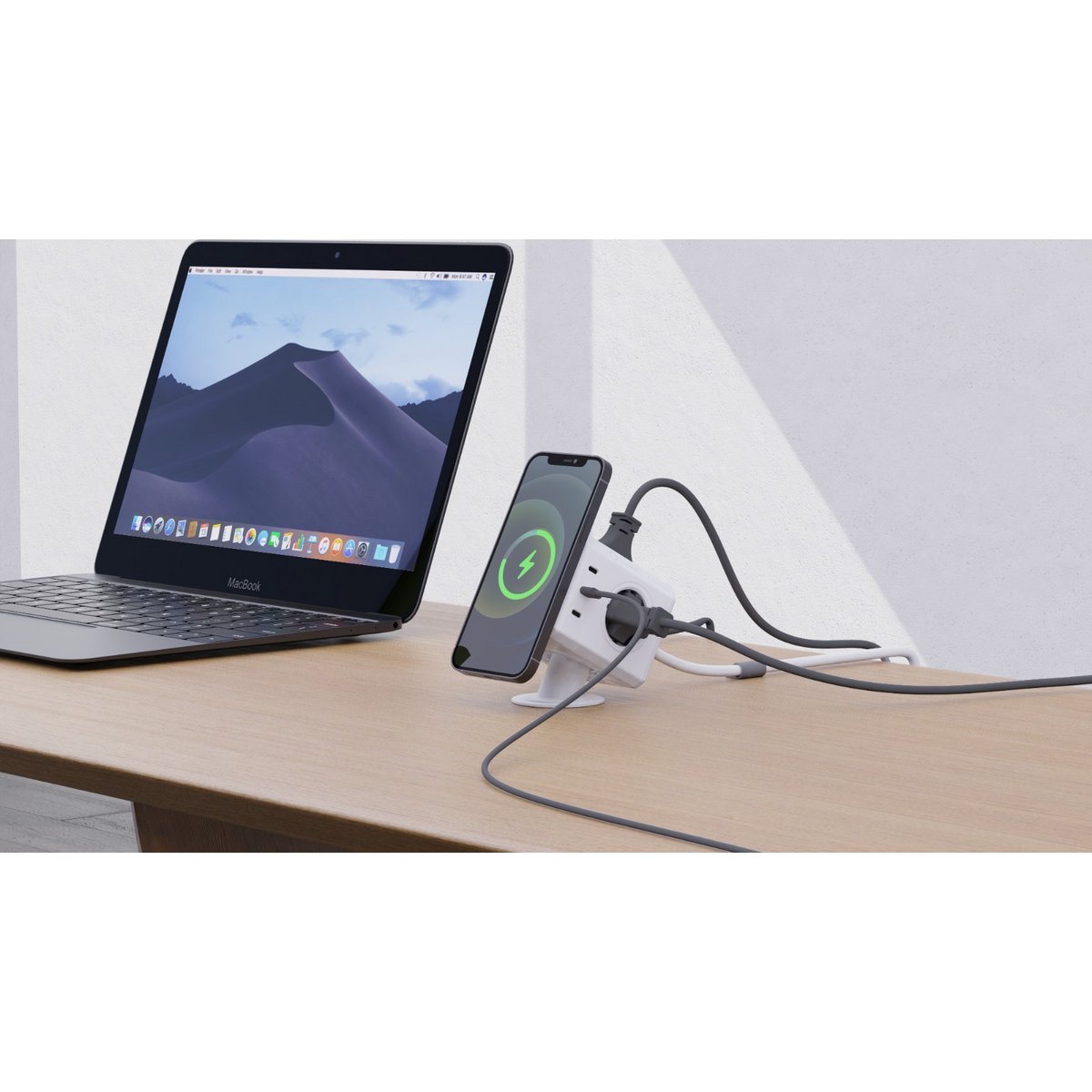 PowerCube Extended USB PD 3A+3C 80W magnetisch kabellos