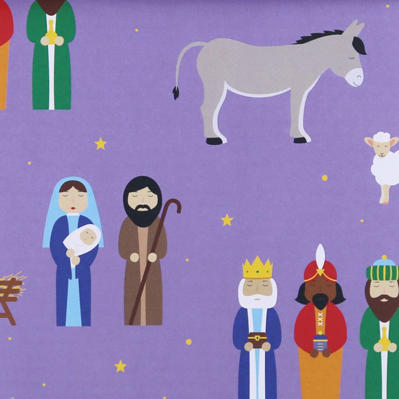 Papel de regalo Cuento de Navidad José