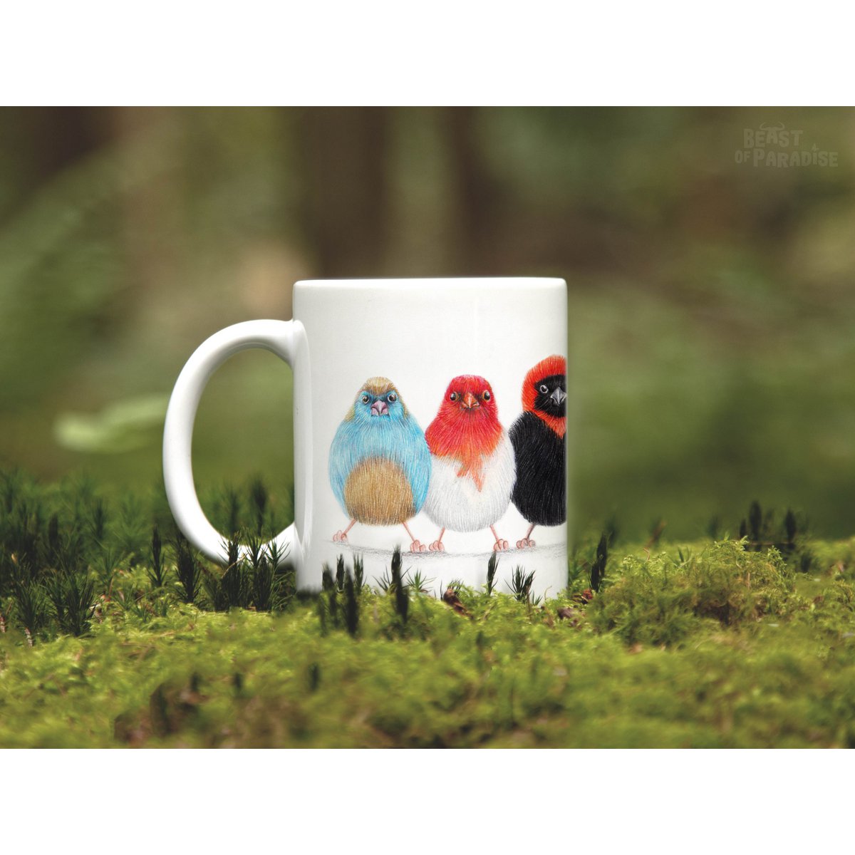 Ceramic Mug, African Birds, Funny Mugs, Animal Mug