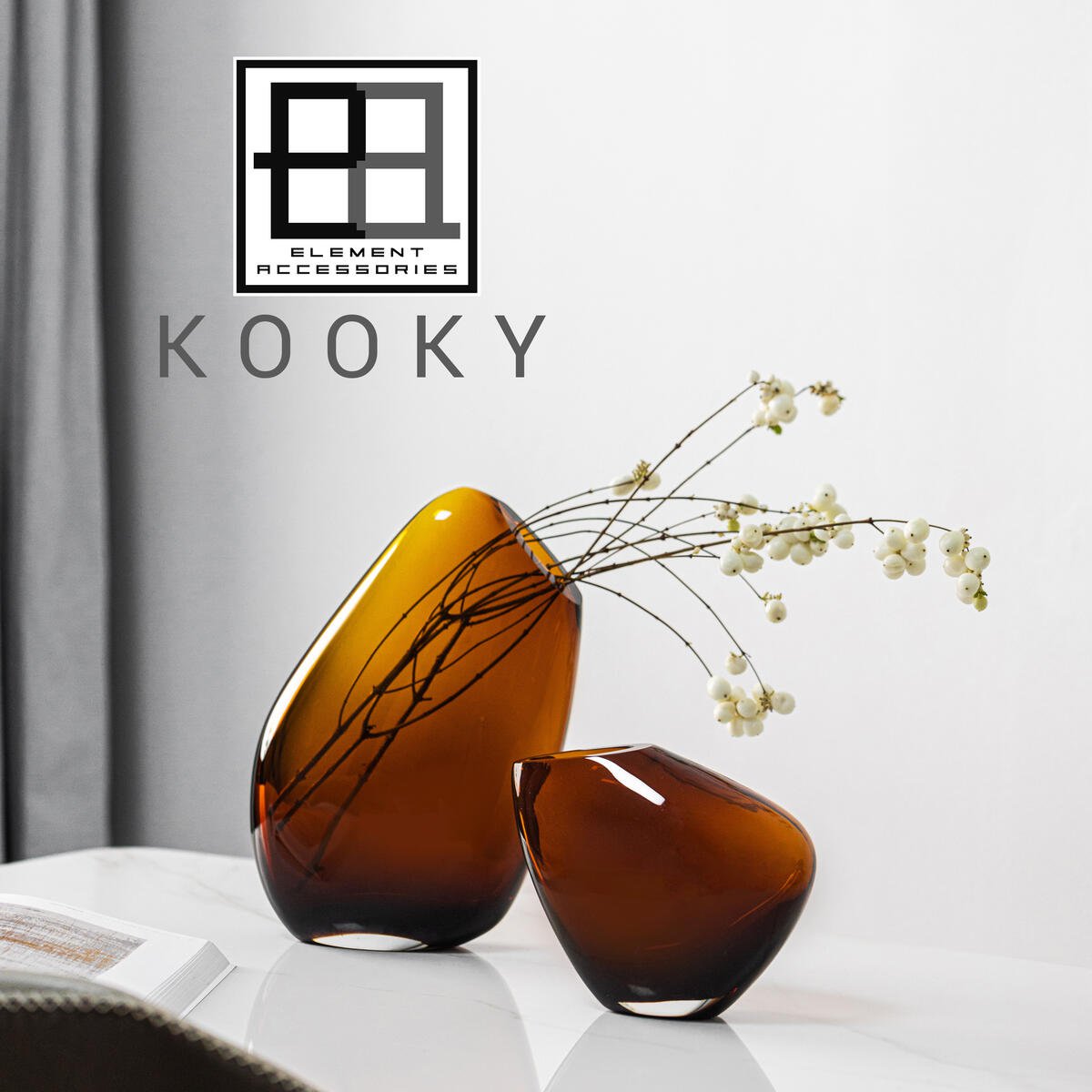 Modern vase, high design organic shape, KOOKY16