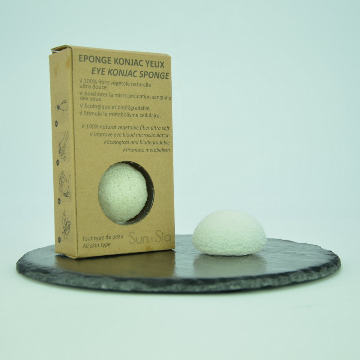 Natural Konjac Sponge Special Eyes Nature
