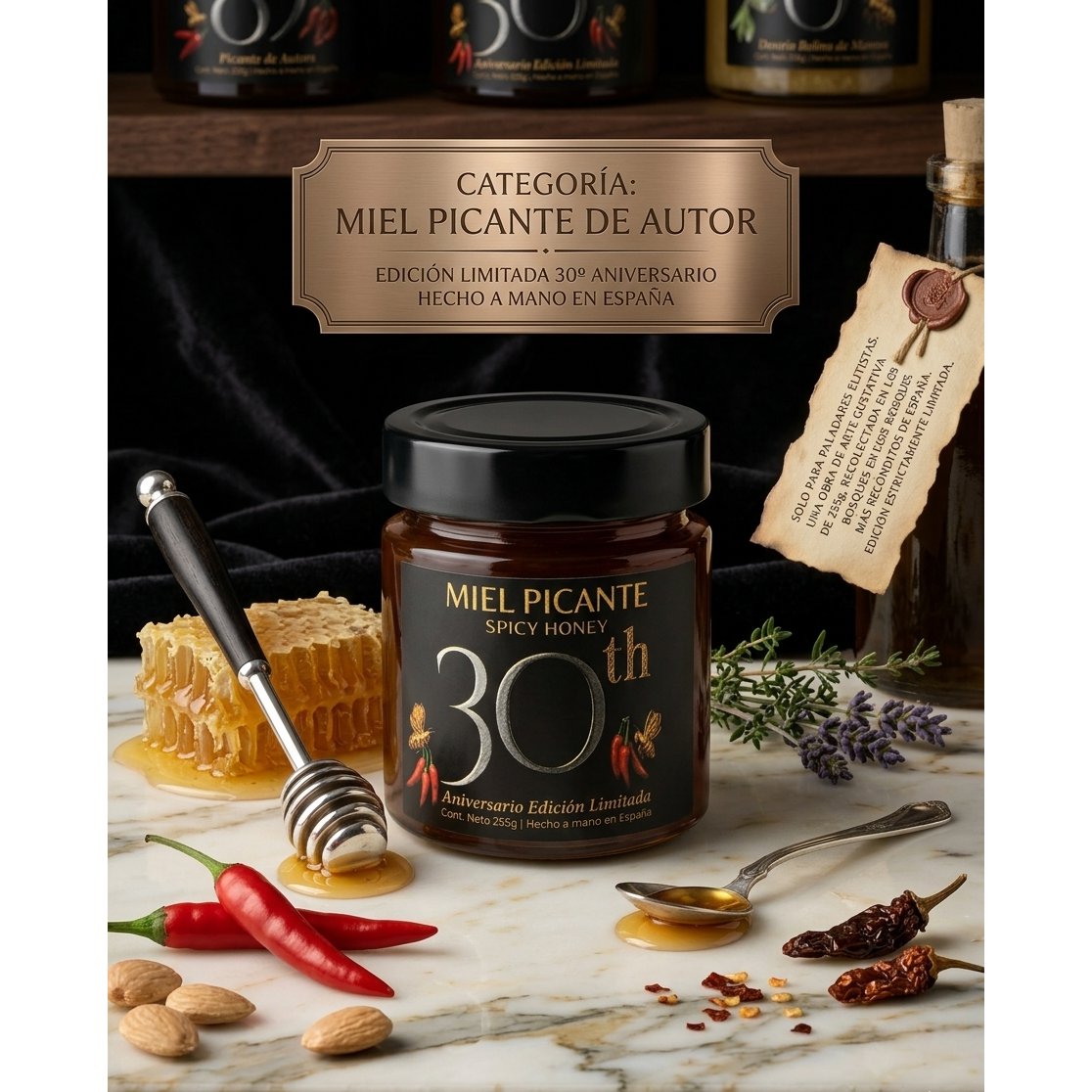 Miel Picante Extra del Bierzo — Miel de bosque con guindilla 255 g