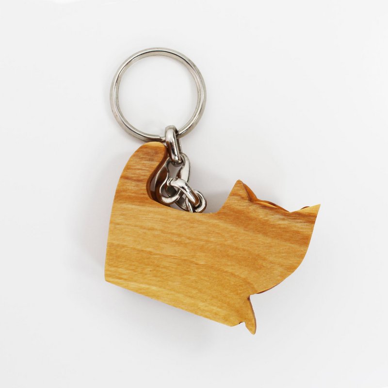 Wooden trailer from wooden cat