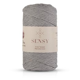 Sensy Premium 3 mm - 109 iarde Cavo macramè a filo singolo in cotone riciclato al 100%