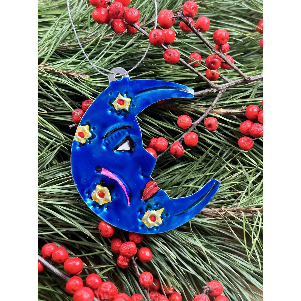 Måne - Blik ornament