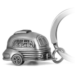 Caravan keychain - cute caravan lucky charm for camping fans and travelers