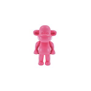 Ornament - Affenfigur 'The Legend'- Polyresin - Pink - 11x7x19cm