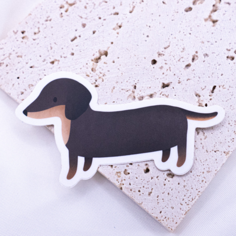 Sticker teckel hond vinyl hondenras - sticker teckel sticker