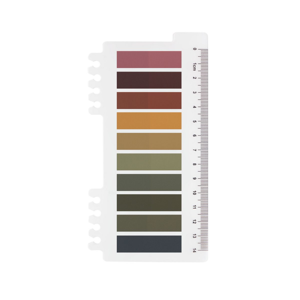 Mystic Autumn | Ordinate Farbverlauf Morandi Sticky Notes | Index Sticky Notes mit Lineal | Seitenmarkierer | Sticky Tabs | Büro Studium Schulplaner | Markierung Sticker