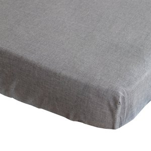 Spannbetttuch Bo grau 70x150