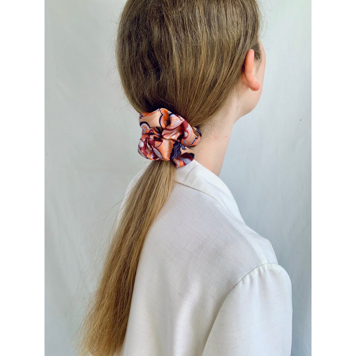 Scrunchie - Retro Flowers - Recycled