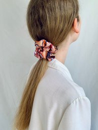 Scrunchie - Retro Flowers - Recycled
