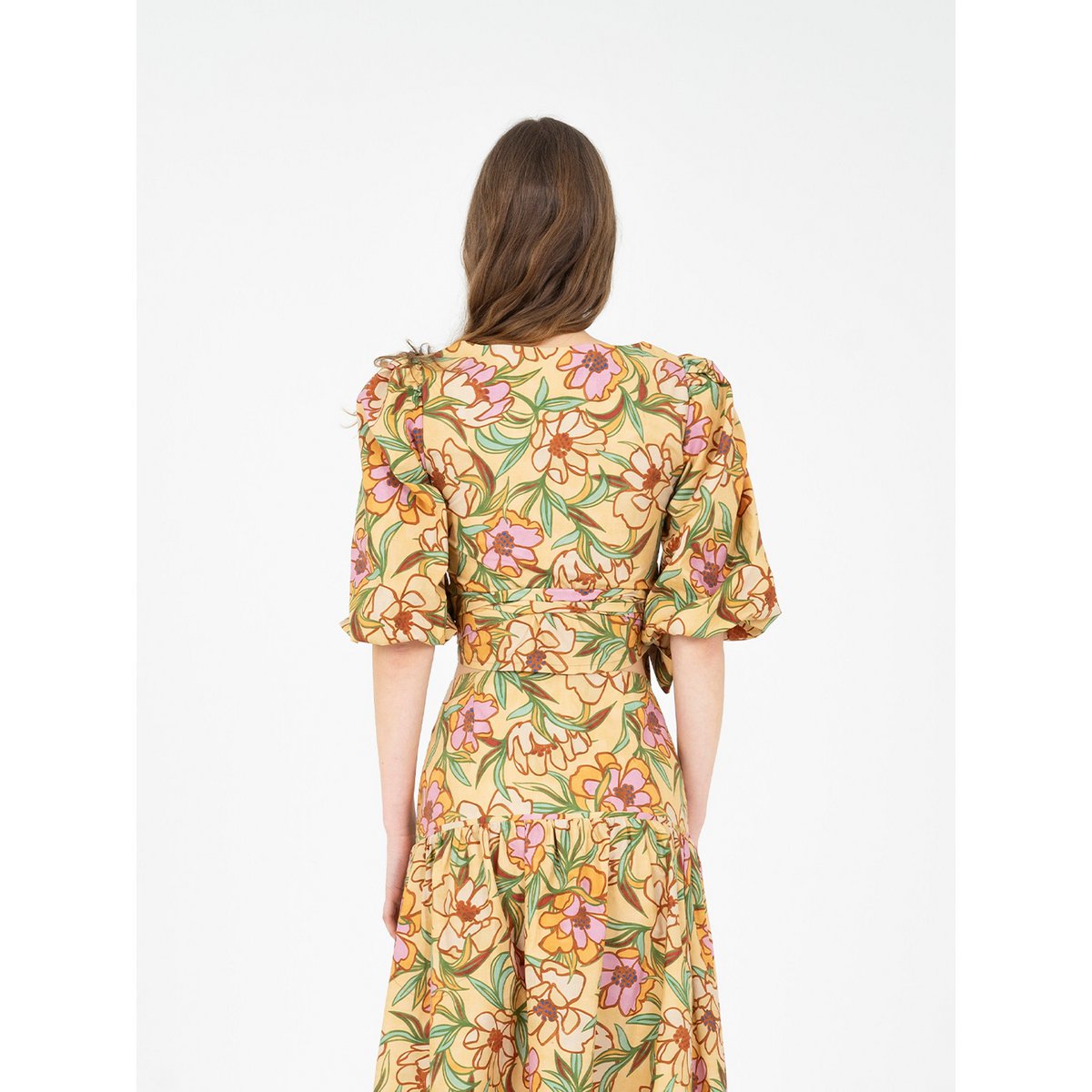 Top cruzado con estampado floral Lysandra
