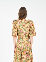 Top cruzado con estampado floral Lysandra