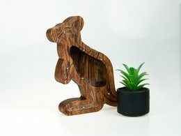 Piggy Bank Kangaroo Braune Farbe