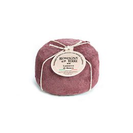 A round, soft cheese made from cow's milk with a reddish-purple rind. The cheese has a creamy, slightly tangy flavor.