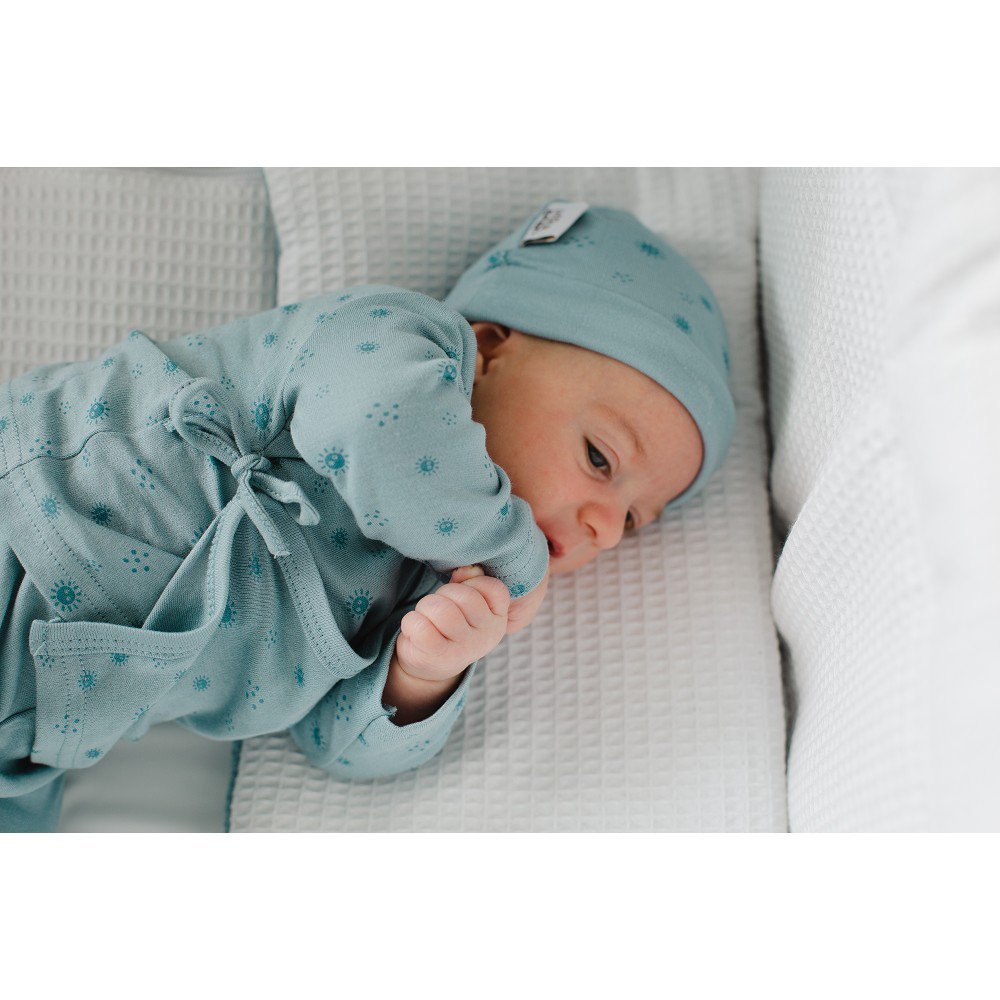 SET 5 PCS(SHIRT+PANTS+GLOVES+BIB+SOCKS)FOR NEW BORN (0-6MONTHS)-100%COTTON-MOD. DUENDES - GREEN