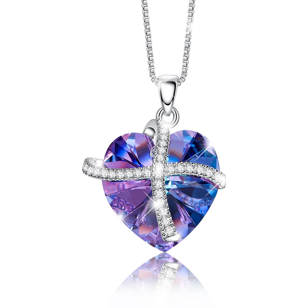 Collar Corazón Púrpura