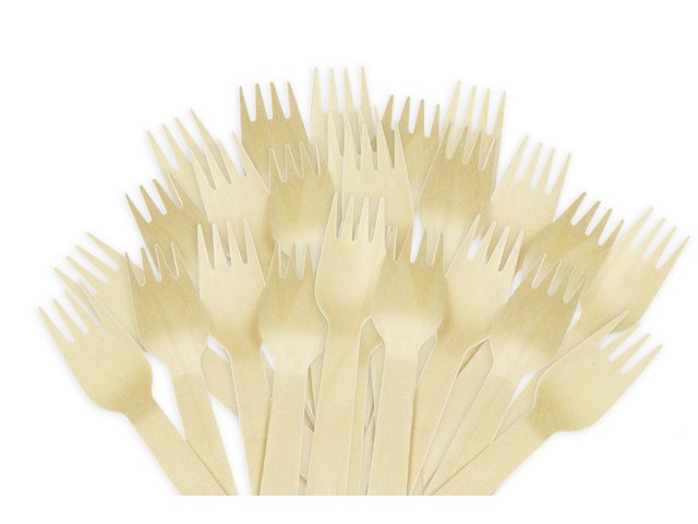 Gabel aus Känguruholz 160 mm, Schrumpfung von 50 Stück